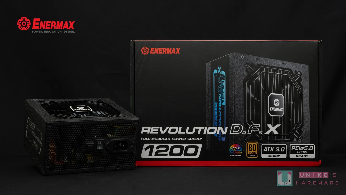 Uniko's Hardware開箱：金靜冰核 REVOLUTION D.F. X 850W 金牌全模電源供應器