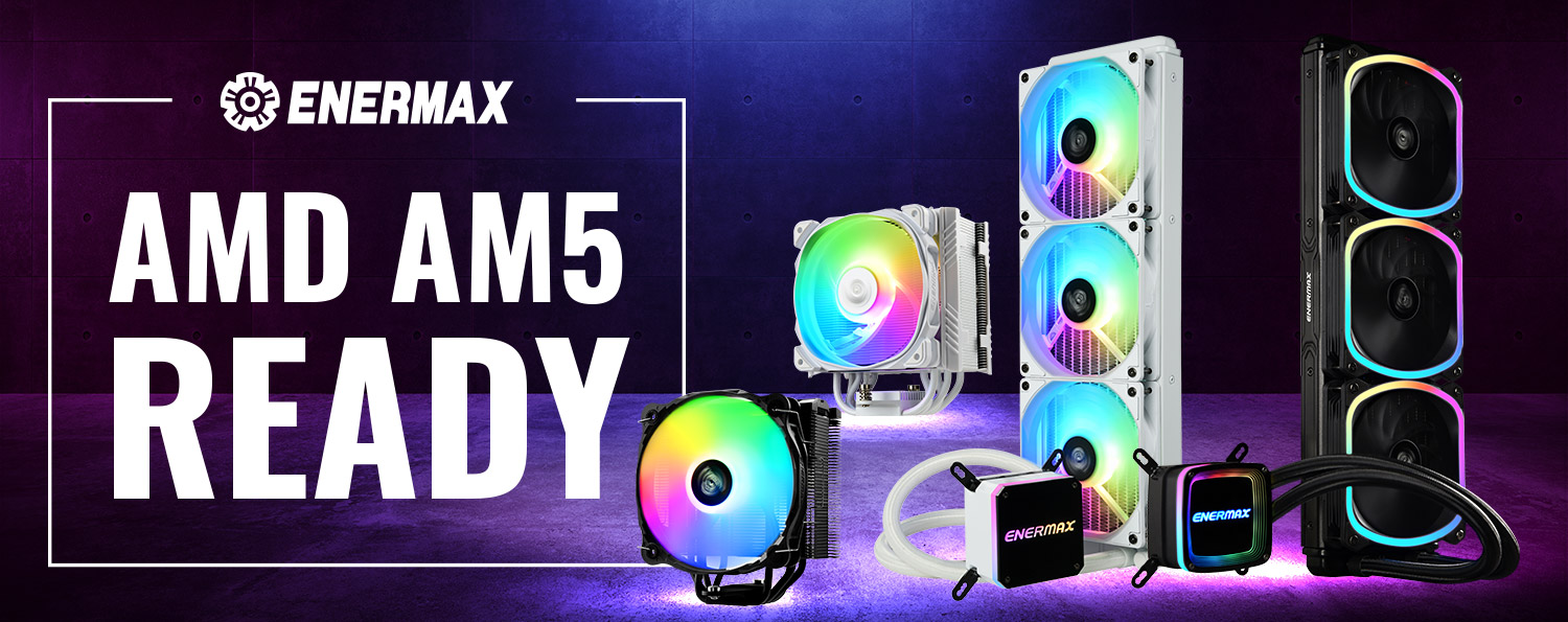 Enermax CPU coolers compatible with AM4 and AM5 socket