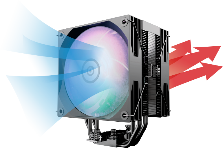 ETS-T41D-ARGB SUPERIOR COOLING CAPACITY, 250W TDP