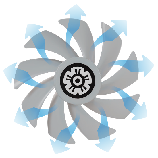 ETS-T41D-ARGB PWM CONTROLLED FAN WITH 9 FAN BLADE DESIGN