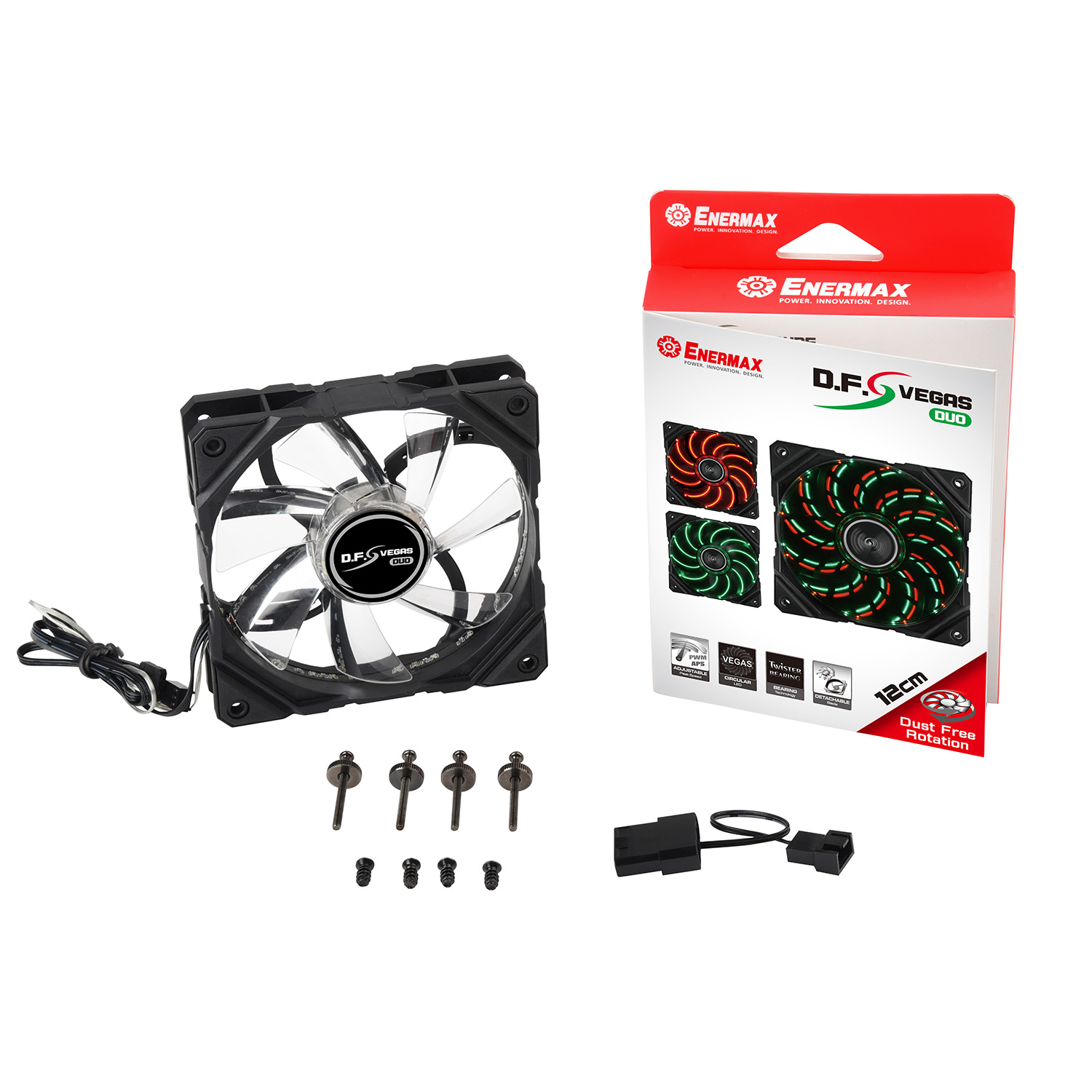 Dfv Fans D.F.VEGAS DUO - Products - ENERMAX Technology Corporation