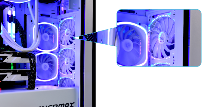 ▷ Enermax SquA RGB Boitier PC Ventilateur 12 cm