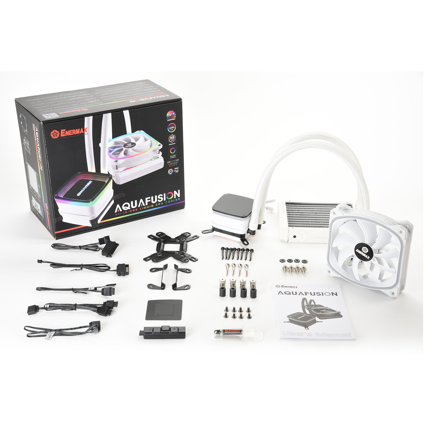 AQUAFUSION series 120mm CPU liquid cooler-white - Products