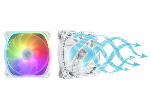 SquA RGB ADV fan of AQUAFUSION ADV 360 White