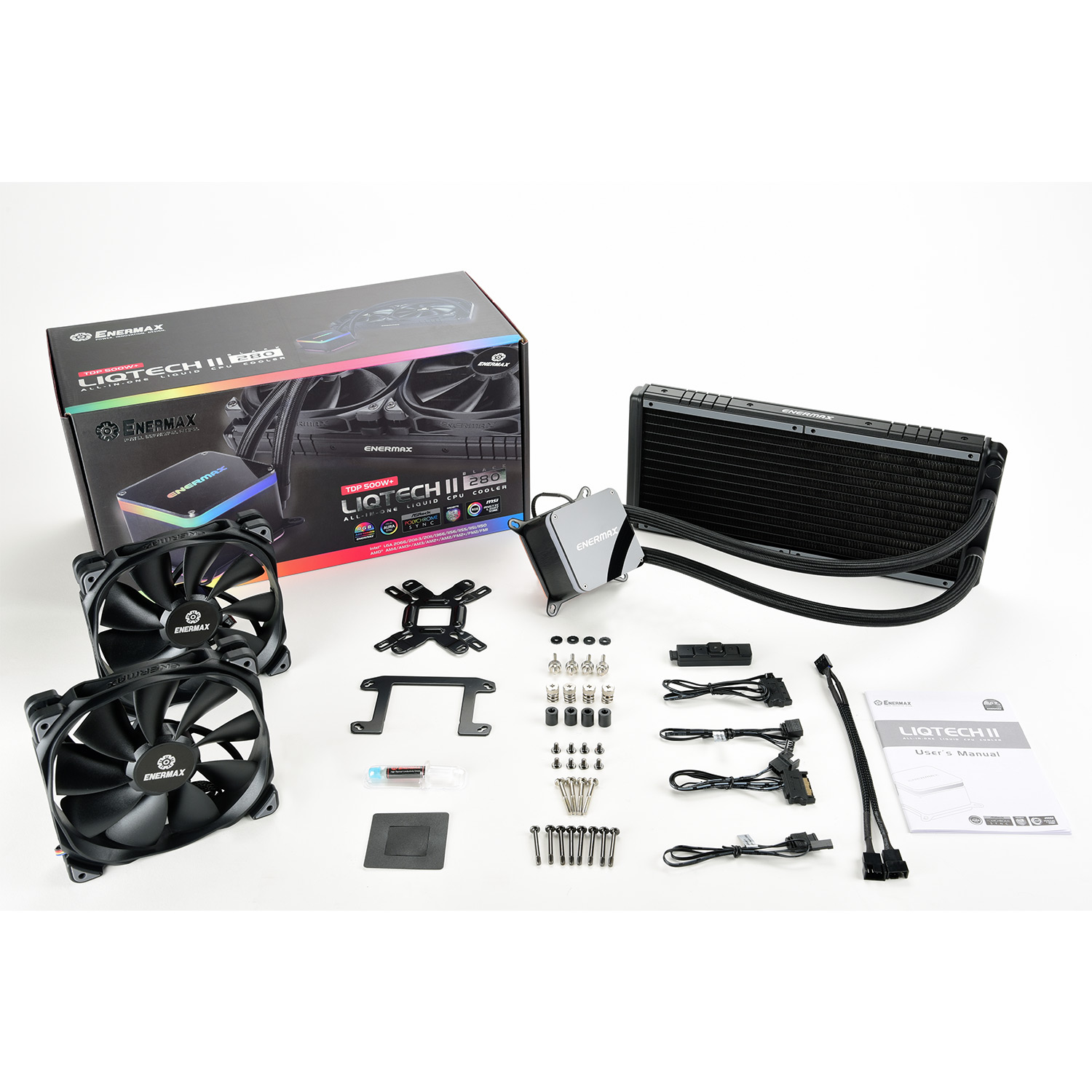 LIQTECH II series 280mm CPU liquid cooler - Products