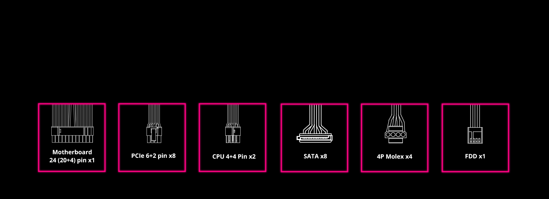 Revolution D.F. 2 power supply cables