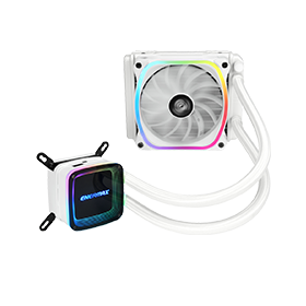 White 120mm aio Liquid Cooler-AQUAFUSION 120