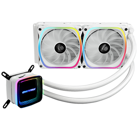 White 240mm aio Liquid Cooler-AQUAFUSION 240