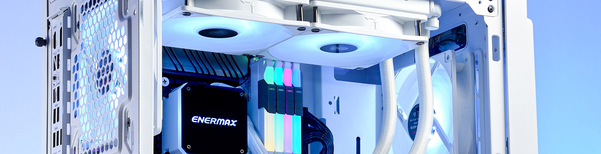 RGB White PC components