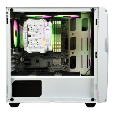 冰曜石 MarbleShell MS20 mATX 電腦機殼-白色-5