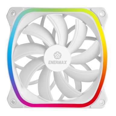 SquA RGB White 120mm PWM Fan- Single Pack-1