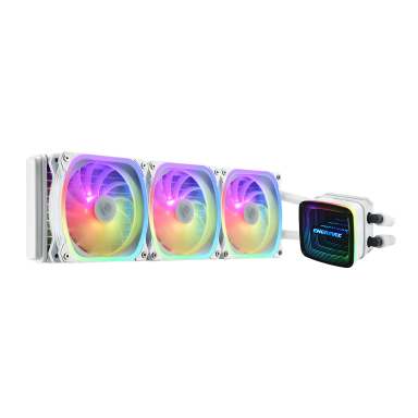 AQUAFUSION ADV Series 360mm Liquid CPU Cooler, White - 1