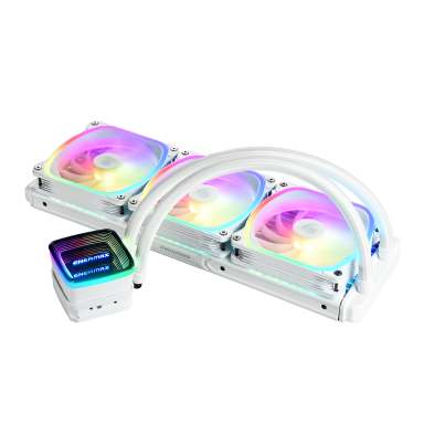 AQUAFUSION ADV Series 360mm Liquid CPU Cooler, White - 3