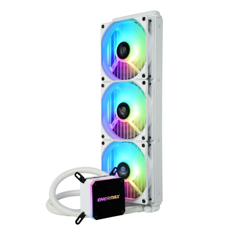 LIQMAX III ARGB series 360mm CPU liquid cooler-white-1