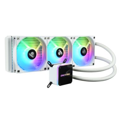 虹彩晶凌雪白版 LIQMAX III 360 ARGB 一體式CPU水冷散熱器-白色-5