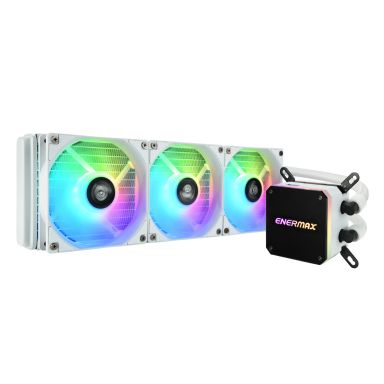 虹彩晶凌雪白版 LIQMAX III 360 ARGB 一體式CPU水冷散熱器-白色-7